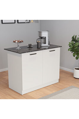 Patentli 120cm Lik Benzila Bendir Ada Mutfak ,mutfak Adası,çok Amaçli Dolap, Mutfak Masasi ürün fotoğrafı