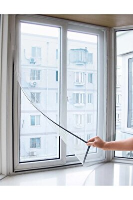 150x130 Cm 5 Metre Cırt Bantlı Pencere Sinek Önleyici Kovucu Sineklik Perdesi ürün fotoğrafı