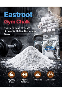 Magnezyum Dağ Tırmanma Tozu Gym Chalk 56 gram (HALTER, CROSSFİT) Fitnes Jimnastik Pudra ürün fotoğrafı
