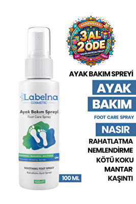 Ayak Koku Giderici,Nasır,Mantar ve Nemlendirici Bakım Spreyi ( onarıcı,yatıştırıcı) 100 ML ürün fotoğrafı