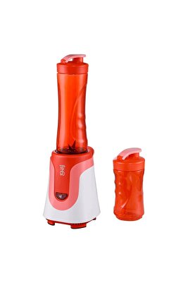 Mix&amp;go Kişisel Smothie Blender, Kırmızı (300 W, 1 ADET 600 ML ŞİŞE VE 1 ADET 300 ML ŞİŞE) ürün fotoğrafı