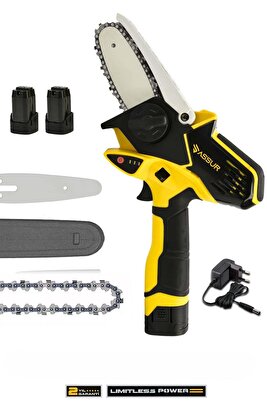 18V Çift Akülü Bıçkı Testere Dal Budama Makinesi ürün fotoğrafı