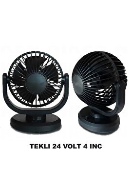 Araç İçi Fan Oto Vantilatör 24 Volt Tek Başlı 4inç ürün fotoğrafı