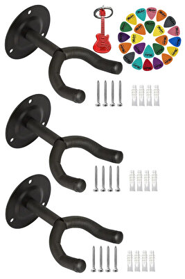 Gds-333 (3X) Gitar Duvar Askısı Standı Aparatı (3'LÜ PAKET) ürün fotoğrafı
