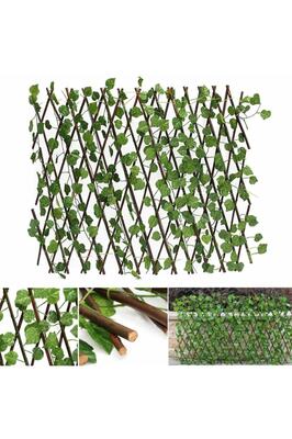 Yapay Çiçek Akordiyon Çit Yapay Sarmaşık lı Duvar Dekoru 210x90 cm ürün fotoğrafı
