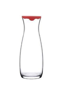 Kırmızı Kapaklı Amphora Karaf Sürahi, Meşrubat Ikramlık, 1lt Karaf, 43813k ürün fotoğrafı