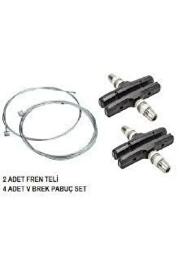 Nur Bisiklet Bisiklet Orjinal Fren Teli &amp; Pabuç Seti ürün fotoğrafı