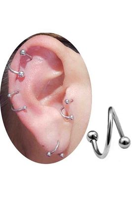 6 Mm Cerrahi Çelik Tragus-helix-kıkırdak Piercing ürün fotoğrafı