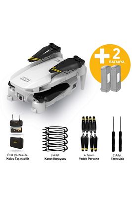 Cx017 Wifi Çift Kameralı Katlanabilir 1080p Drone + 2 Bataryalı Set ürün fotoğrafı