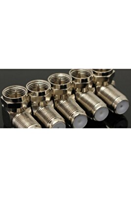 5ad 5 Adet 90 Derece L Tip Vidalı Metal F Konnektör Uydu Anten Lnb Kablo Ucu Konnektör ürün fotoğrafı