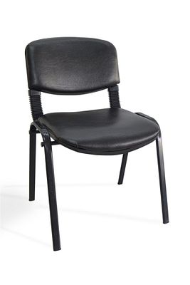 I Office Furniture & Desing Siyah Ofis Büro Bekleme Misafir Form Koltuğu Sandalyesi 007 ürün fotoğrafı