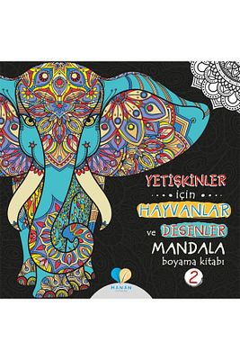 Yetişkinler Için Hayvanlar Ve Desenler Mandala Boyama Kitabı-2 ürün fotoğrafı