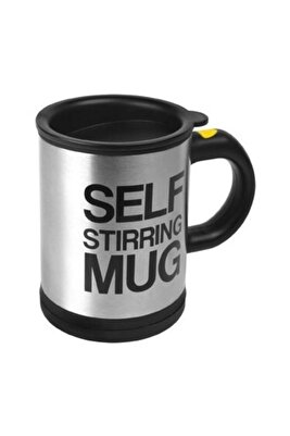 Kendi Kendini Karıştıran Mikser Kupa Termos Bardak; Self Stirring Mug - Siyah Glrshop ürün fotoğrafı