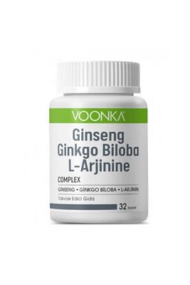 Voonka Ginseng, Ginkgo Ve L-arjinin Içeren Takviye Edici Gıda 32 Kapsül ürün fotoğrafı