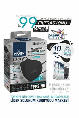 Ffp2 Maske Siyah 20 Adet ürün fotoğrafı