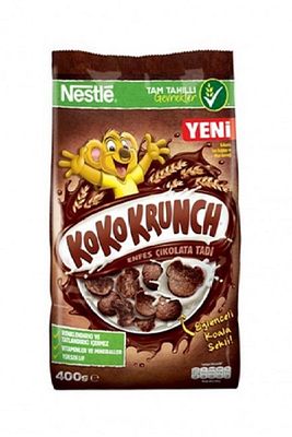 Koko Krunch Kakaolu Tam Buğday Ve Mısır Gevreği 400 Gr ürün fotoğrafı