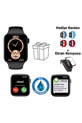 Watch 7 Pro Max Smartwatch Yeni Kasa Çift Tuş Aktif Konuşma Özellikli Türkçe Siyah Akıllı Saat ürün fotoğrafı