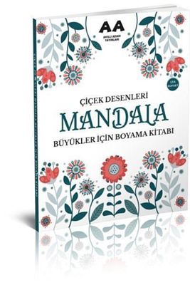 Akıllı Adam Mandala Boyama Çiçek Desenleri Mandala Boyama Kitabı ürün fotoğrafı