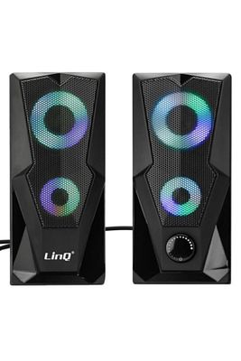 Rgb Led Işıklı Usb Kablolu Bilgisayar Hoparlör Ses Sistemi ürün fotoğrafı