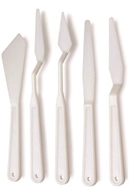5 Li Plastik Spatula Set (modelaj Set- Spatül Set) ürün fotoğrafı