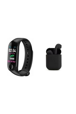 M3 Akıllı Bileklik I12 Siyah Bluetooth Kulaklık Ios Android Uyumlu Set ürün fotoğrafı