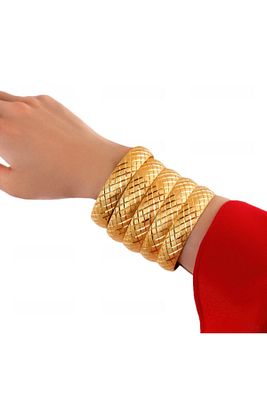 22 Ayar Altın Kaplama 1.5 Cm Baklava Model Bilezik ürün fotoğrafı