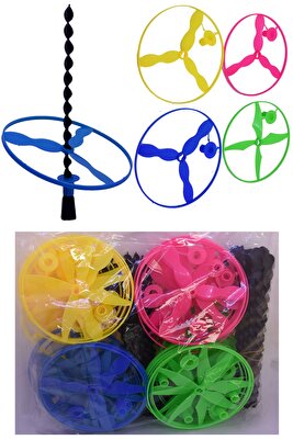 Uçan Pervane Daire Ufo Fırfır Fırıldak Oyuncak 48 Adet ürün fotoğrafı