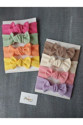 Kız Bebek 8'li Ribana Bandana ürün fotoğrafı