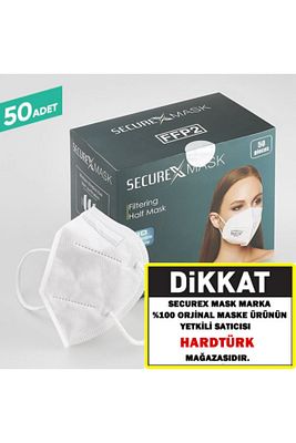 N95 Maske Nano Fiber Filitreli 50 Adet Türkiye'de Tek Nano Fiber Katmanlı Maske ürün fotoğrafı