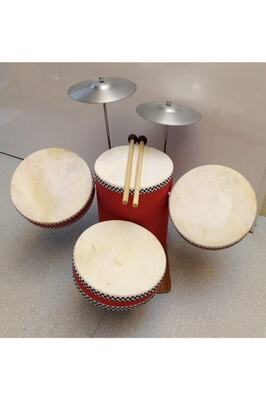 Ahşap Ve Deri Kombin Bateri Seti Çocuk Boy ürün fotoğrafı