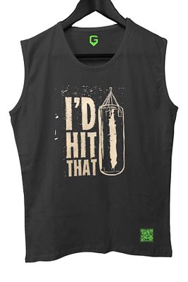Boks Tank Top Kolsuz Sporcu Tshirt ürün fotoğrafı