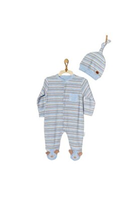 Ac22333 Bebek Tulum Takım Romper Hat Set Tiny Bear&amp;friends ürün fotoğrafı