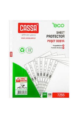 Poşet Dosya Eco 35 Micron 100 Lü A4 Şeffaf 7255 ürün fotoğrafı
