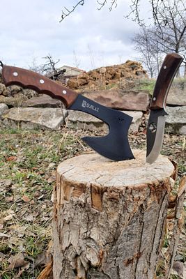 Kamp Baltası Outdoor Bıçak 2 Parça Set Kampçı Bıçak Seti ürün fotoğrafı