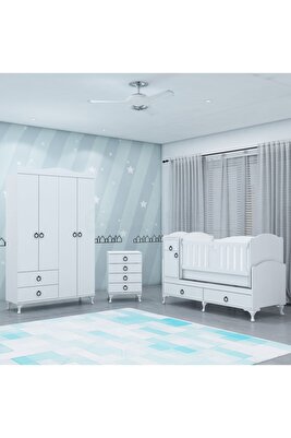 Sude Asansörlü Yıldız 4 Kapaklı Bebek Odası Takımı ürün fotoğrafı