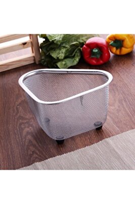 1. Kalite Paslanmaz Çelik Ayaklı Lavabo Çöp Süzgeci 18x13x10 Cm Fma894525 ürün fotoğrafı