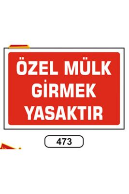 Özel Mülk Girmek Yasaktır Uyarı Ikaz Levhası ürün fotoğrafı