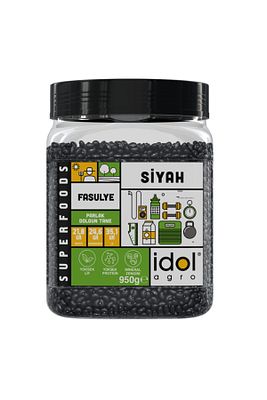 Siyah Fasulye - 950 gr - Superfoods - Yüksek Protein Lif, Iri Ince Kabuklu Tane ürün fotoğrafı