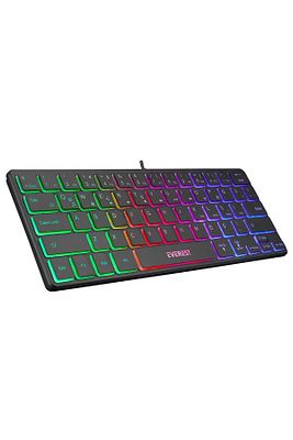 Minico Usb Rainbow Aydınlatmalı Q Kablolu Klavye Slim Kb-73m ürün fotoğrafı