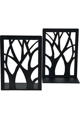 Metal Ağaç Desenli Kitap Desteği - Kitap Tutucu - Ev Ve Ofis Dekoratif Aksesuar( 2 Li Set) ürün fotoğrafı