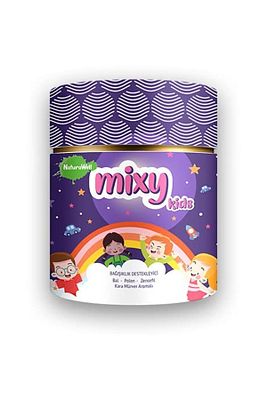 Mixy Kids Bal Polen Zencefil Kara Mürver Bitkisel Karışım Şeker Ilavesiz 230gr ürün fotoğrafı