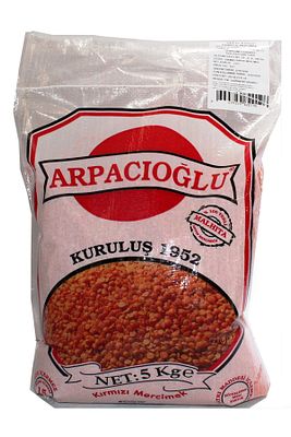 %100 Yerli Türk Malı Kırmızı Yaprak Mercimek 5kg (naturel) ürün fotoğrafı