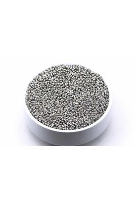 50 gram - Küçük Boy Kum Boncuğu, 1.5 Mm, Takı Yapım Boncuğu, Gümüş Renk, K55 ürün fotoğrafı