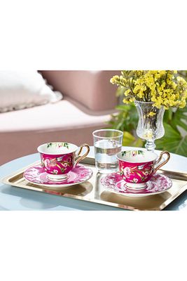 Vanilla New Bone China 2'li Kahve Fincan Takımı 90 ml Mor ürün fotoğrafı