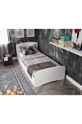 Soft Tek Kişilik Mdf Karyola Beyaz - 90 Cm X 190 Cm Yataklarla Uyumlu ürün fotoğrafı