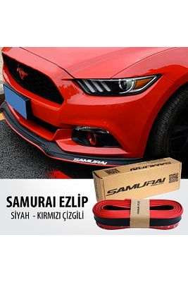 Ön Tampon Eki Ön Lip Tüm Araçlara Uygun Kırılmaz Kırmızı - Siyah Samurai ürün fotoğrafı