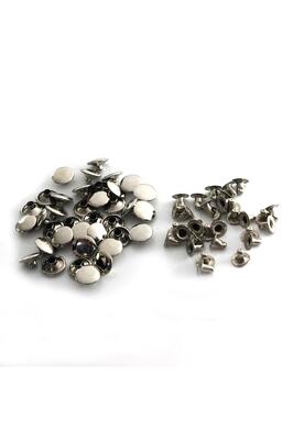 9 Mm Perçin, Tek Taraf Rivet, Toruk 33,5 No 100adet (leathercraft, Deri Hobi) Nikel ürün fotoğrafı