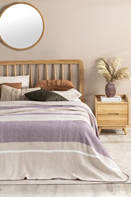 Barleycorn Scotch Çift Kişilik Battaniye 200x220 Cm Bordo Bej ürün fotoğrafı