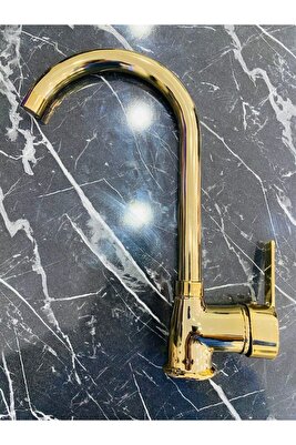 VİOSA ARMATÜR Armatür Gold Evye Mix Mutfak Batarya Uzun Borulu 29 Cm Q-178 ürün fotoğrafı