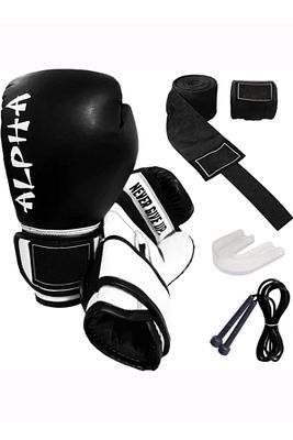 Alpha Boks Eldiveni Boxing Gloves Boks Bandajı Boks Dişliği Atlama Ipi Kick Boks Eldiven Seti ürün fotoğrafı